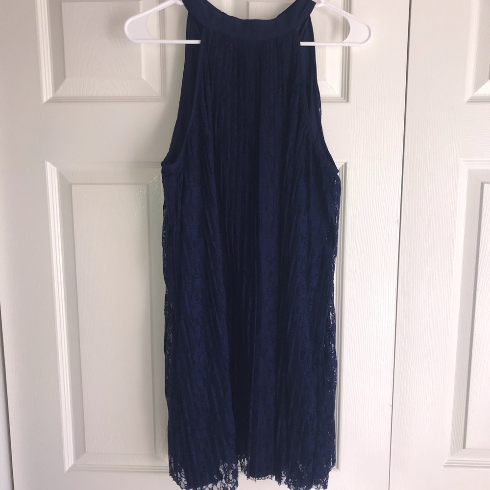 Francesca’s shift blue dress